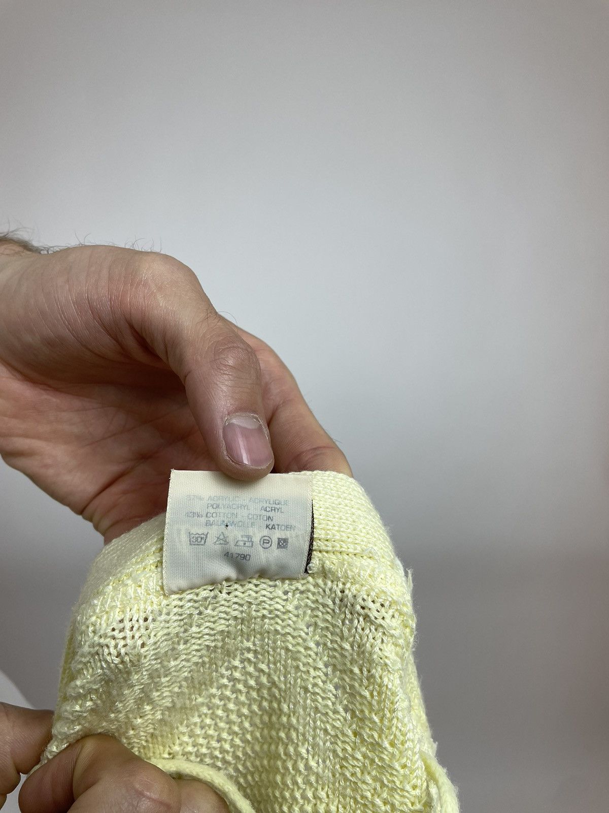 Angelo Litrico Angelo Litrico Cardigan vintage Yellow Knit Mens size L Size US M / EU 48-50 / 2 - 8 Thumbnail