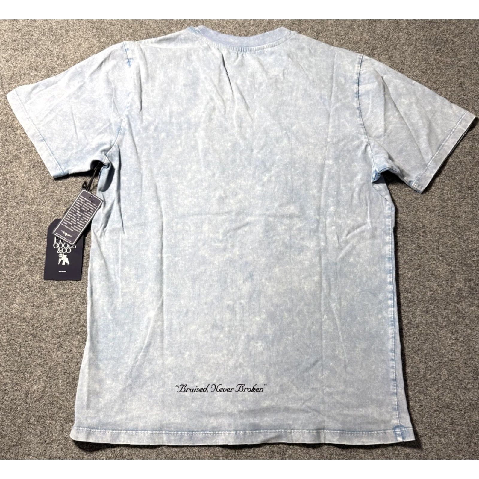 Prps PRPS Goods & Co. Men’s Short Sleeve Purpose Print T-Shirt M Blue Wash Size US M / EU 48-50 / 2 - 2 Thumbnail