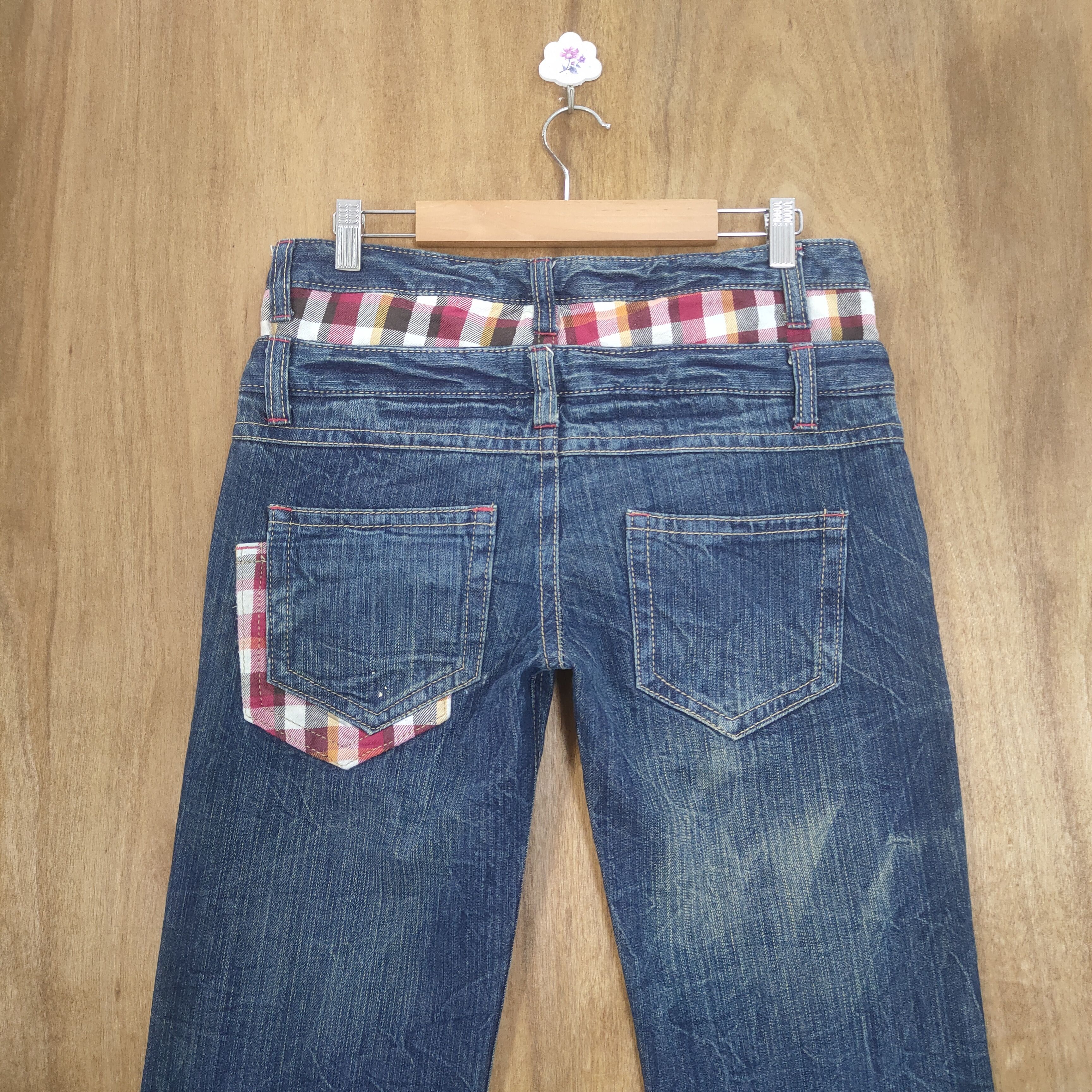 Japanese Brand JAPANESE BRAND DOUBLE WAIST JEAN DENIM CARGO PANTS Size US 31 - 7 Thumbnail