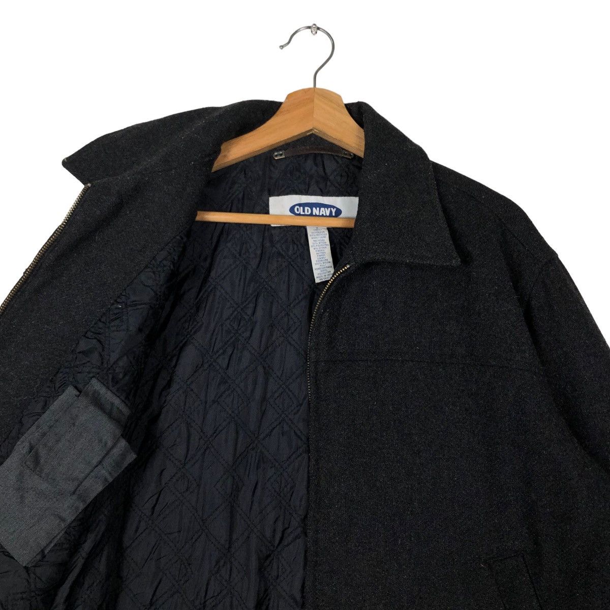 Issey Miyake 🔥90’s Vintage Wool Bomber Jacket Old Navy Japan Made Size US S / EU 44-46 / 1 - 8 Thumbnail