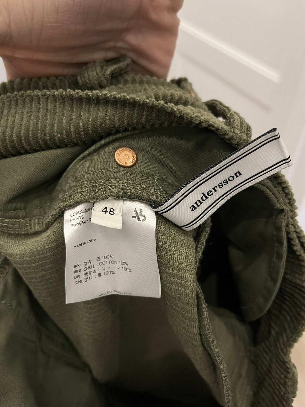 Andersson Bell Andersson Bell Corduroy green Cargos! Size US 32 / EU 48 - 5 Thumbnail