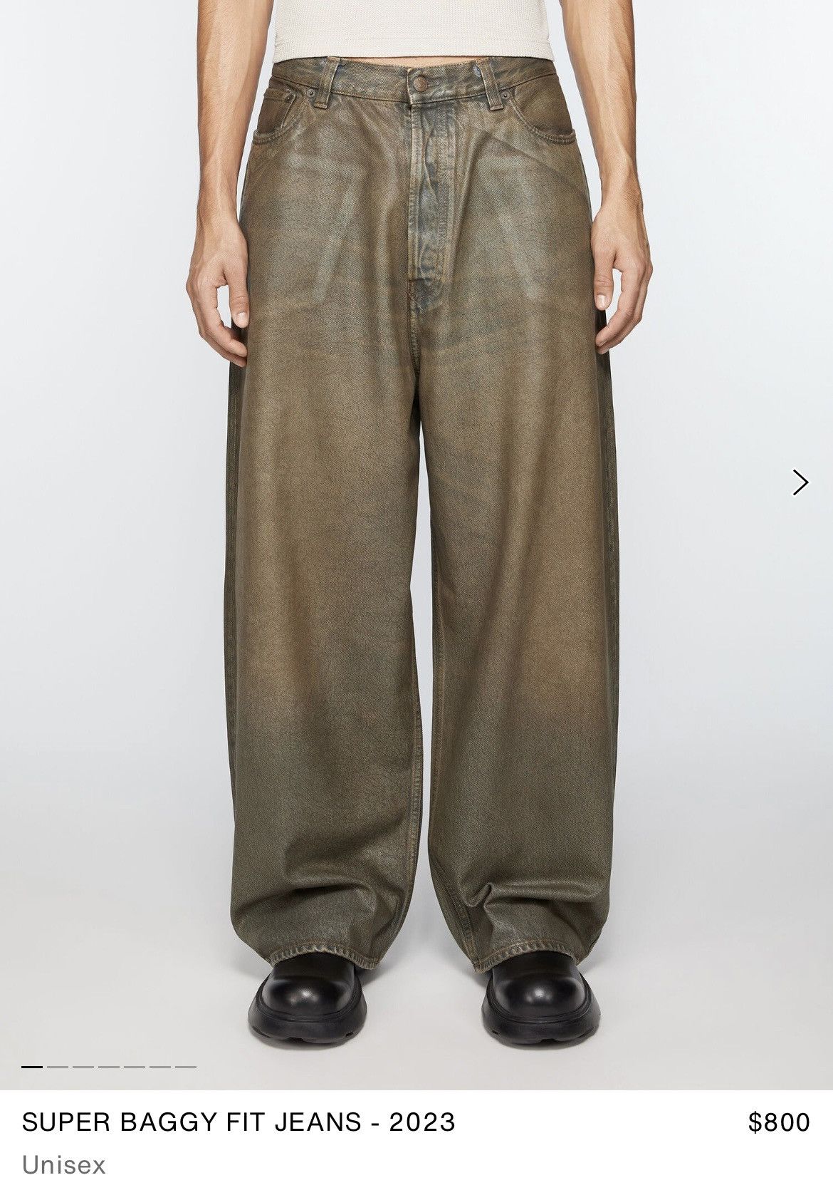 Acne Studios Waxed Denim | Grailed
