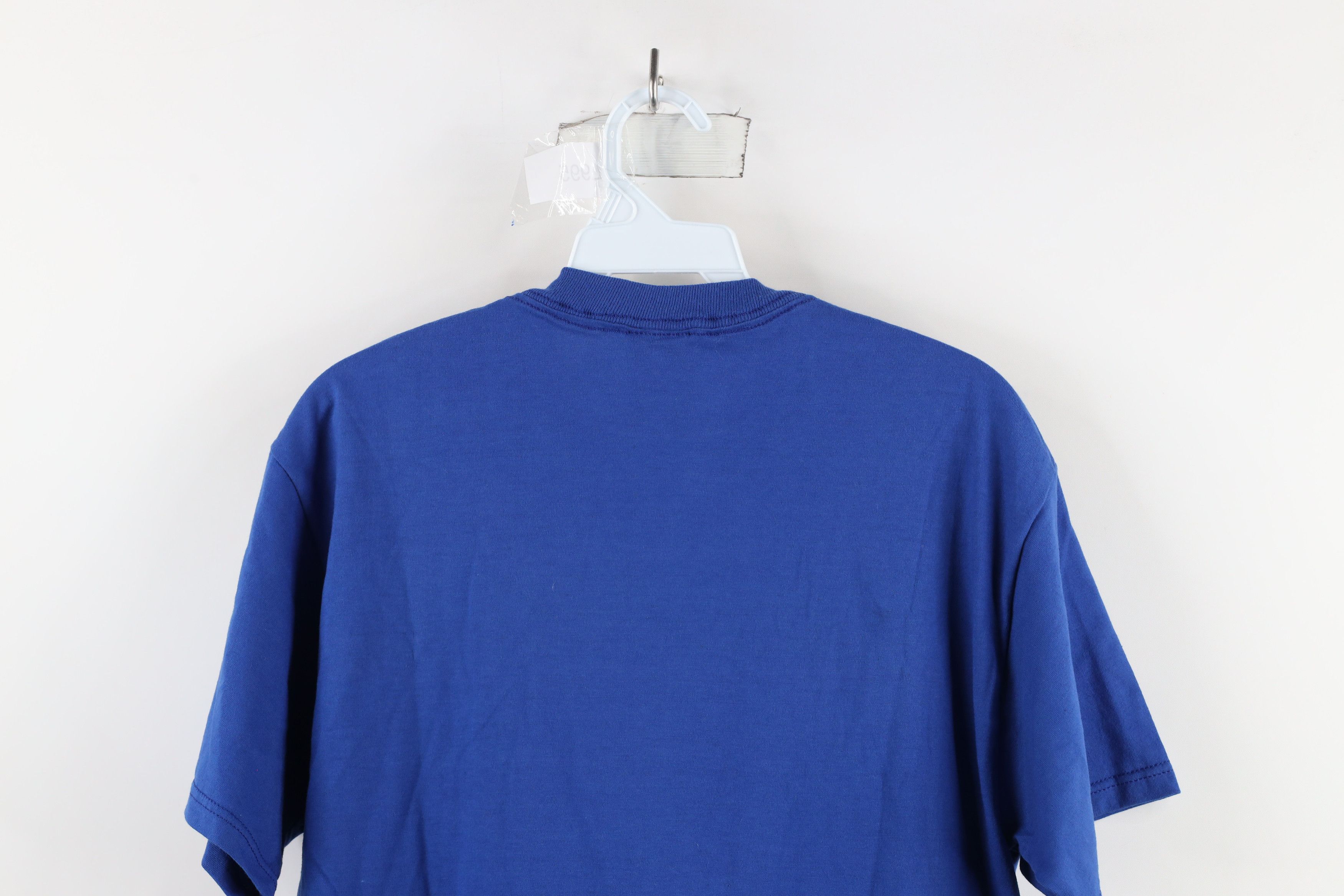 Vintage Vintage 90s Streetwear Heavyweight T-Shirt Royal Blue USA Size US M / EU 48-50 / 2 - 7 Thumbnail