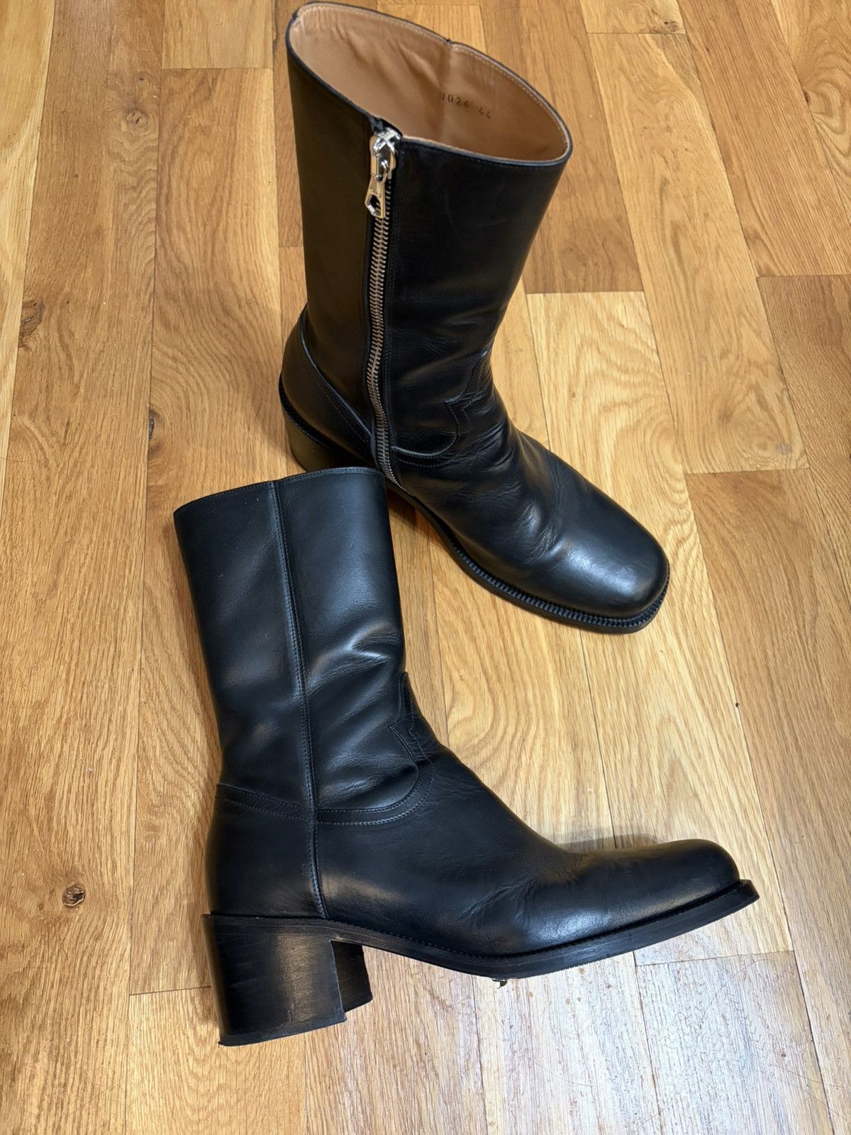 Dries Van Noten Dries Van Noten Leather Ankle Boots Size US 11 / EU 44 - 2 Thumbnail