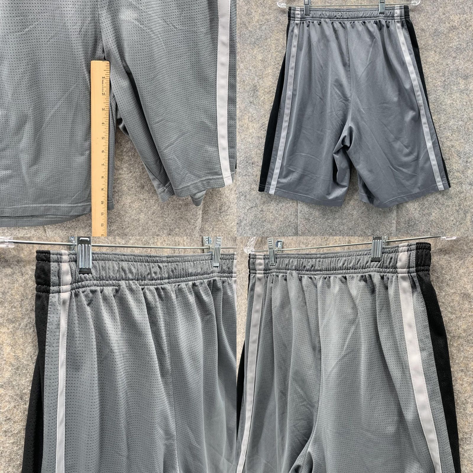 Reebok Reebok Shorts Men Medium Logo Grey Outdoors Athletic Basketball Gym CrossFit Casual Size US 31 - 8 Thumbnail