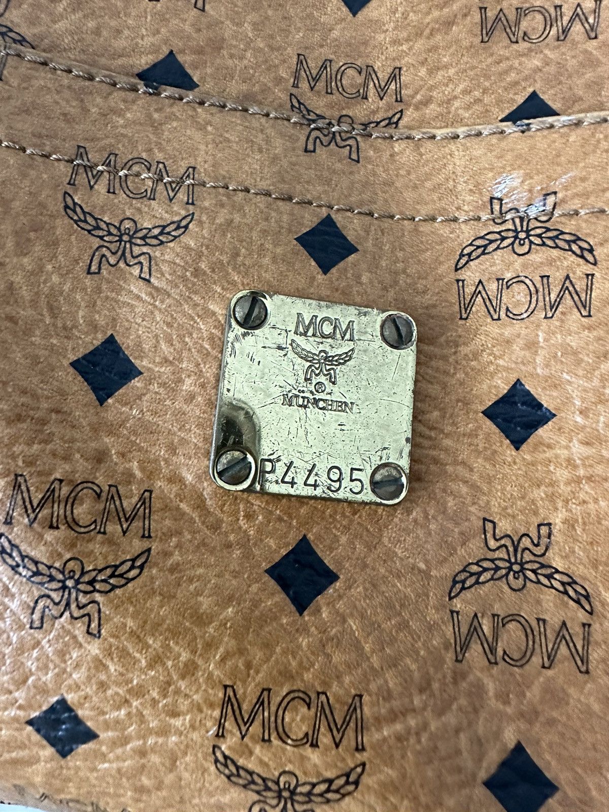 MCM Vintage 90s MCM Monogram Shoulder Bag Size ONE SIZE - 2 Thumbnail