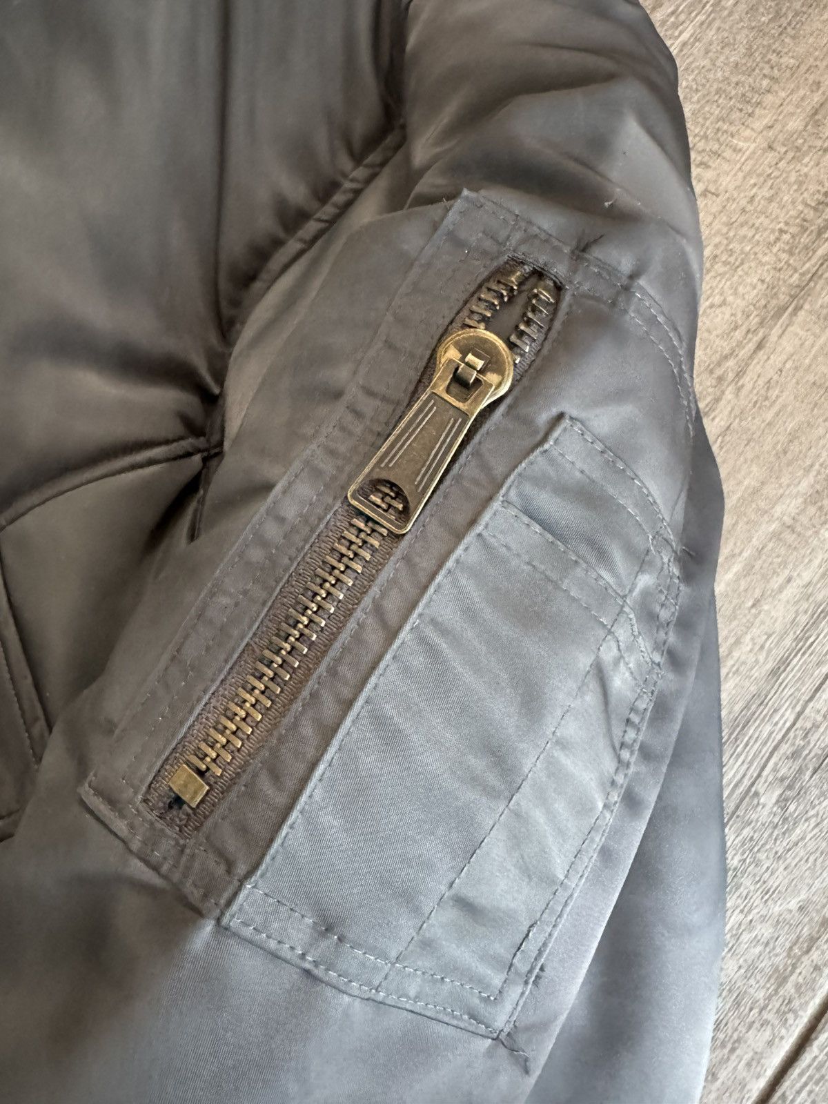 No Faith Studios NoFaithStudios BASIC REVERSIBLE WAFFLE BOMBER GREY Size US S / EU 44-46 / 1 - 5 Thumbnail