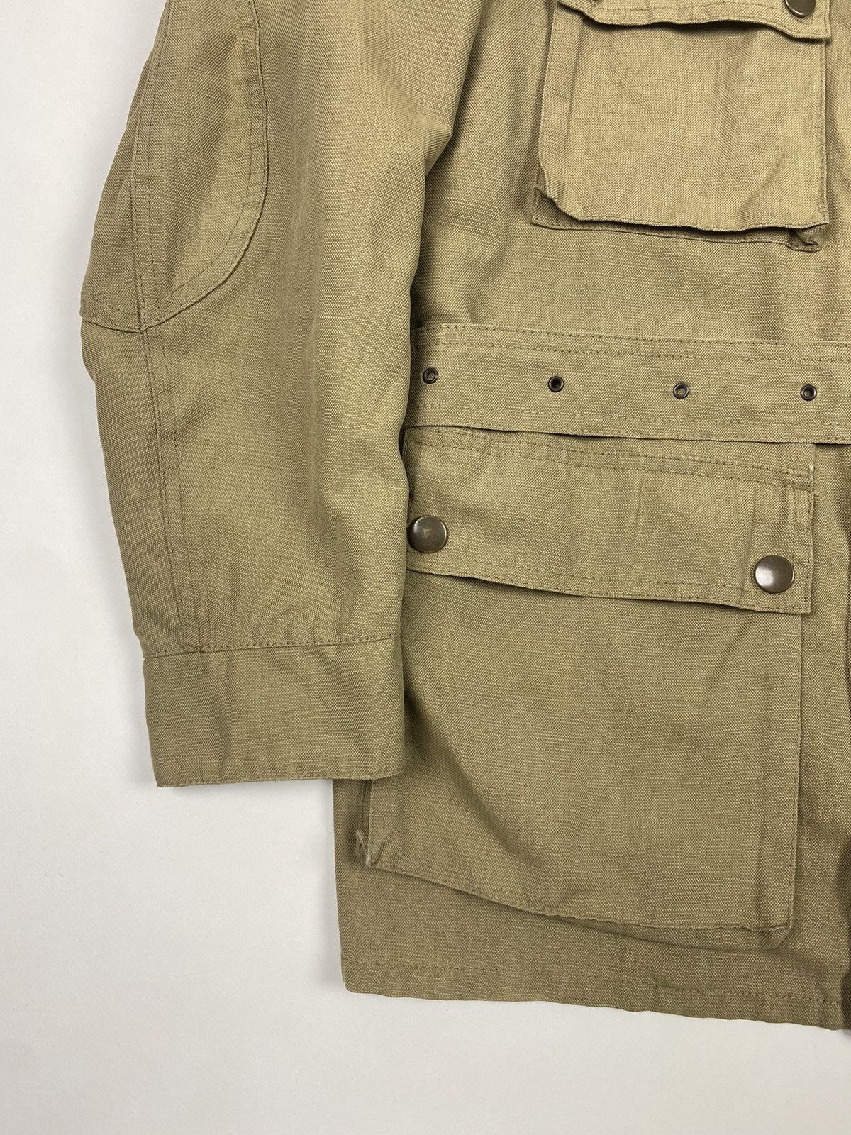 Belstaff Belstaff Combined Linen/Nylon Biker Coat Size US S / EU 44-46 / 1 - 8 Thumbnail