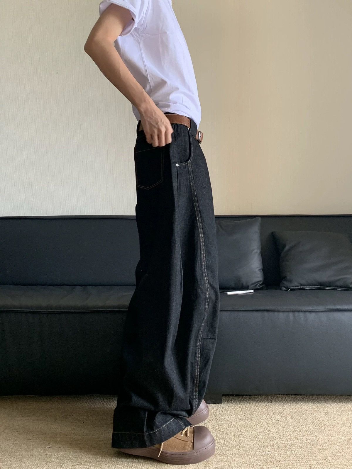 Designer × Vintage Retro punk pants Size US 32 / EU 48 - 2 Thumbnail