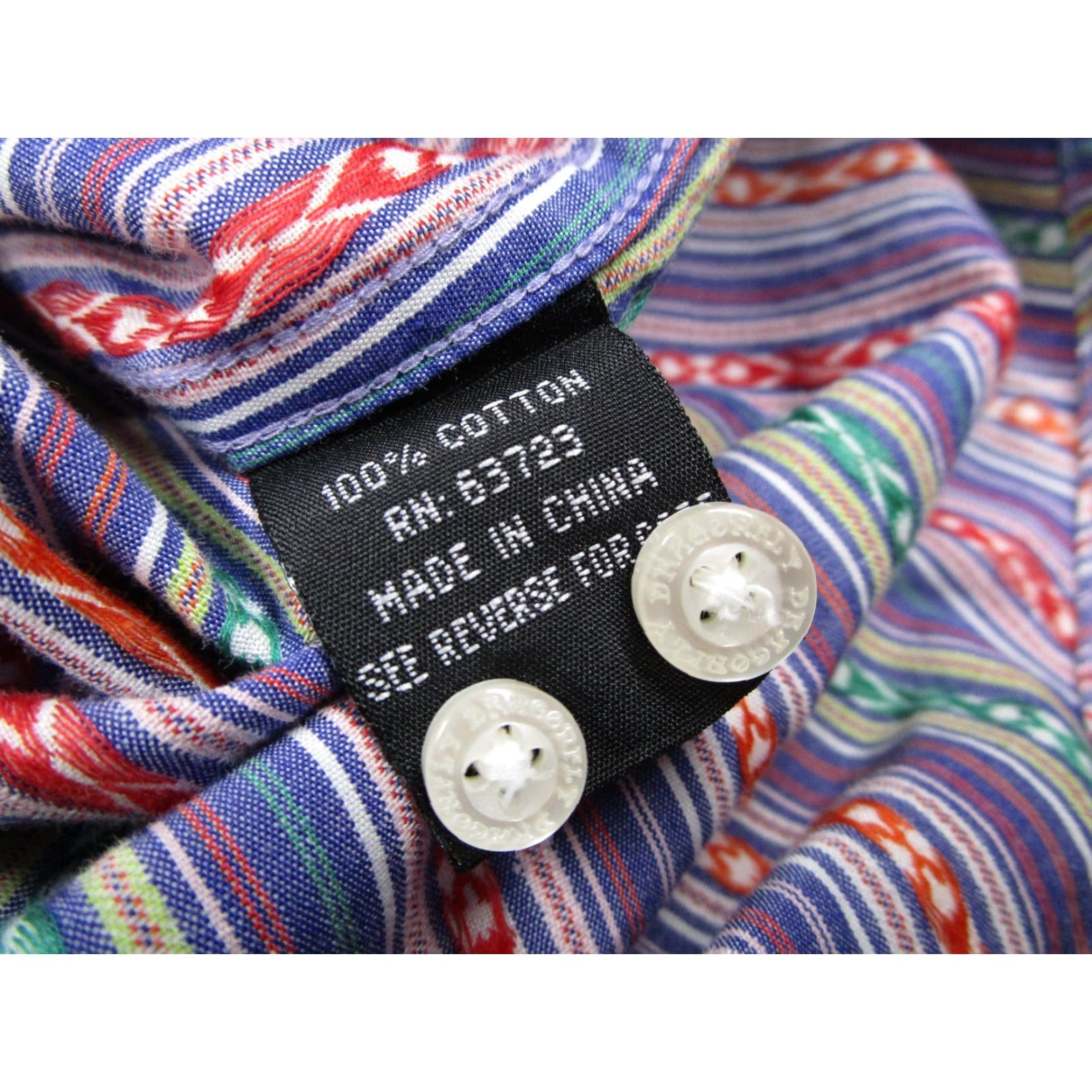 Vintage VINTAGE Dragonfly Shirt Mens Large Purple Rock n Roll Vision Button Up Long Sleeve Music Size US L / EU 52-54 / 3 - 4 Thumbnail