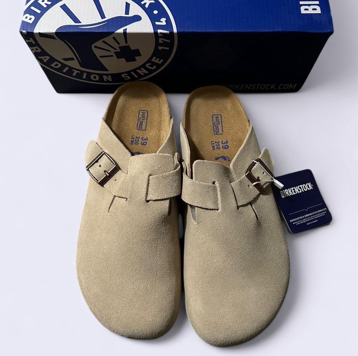 Birkenstock Birkenstock Boston Taupe Suede – Women’s Size 9 Size US 9 / IT 39 - 1 Thumbnail