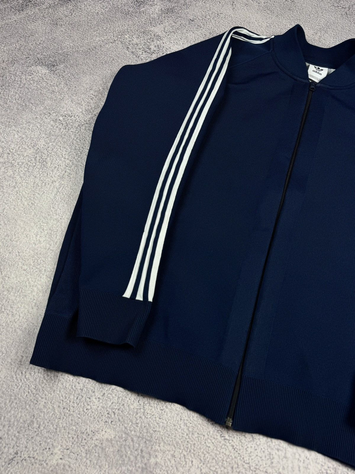 Adidas ADIDAS Originaals Trefoil BF Knit Track Jacket Bomber Size US XXL / EU 58 / 5 - 8 Thumbnail
