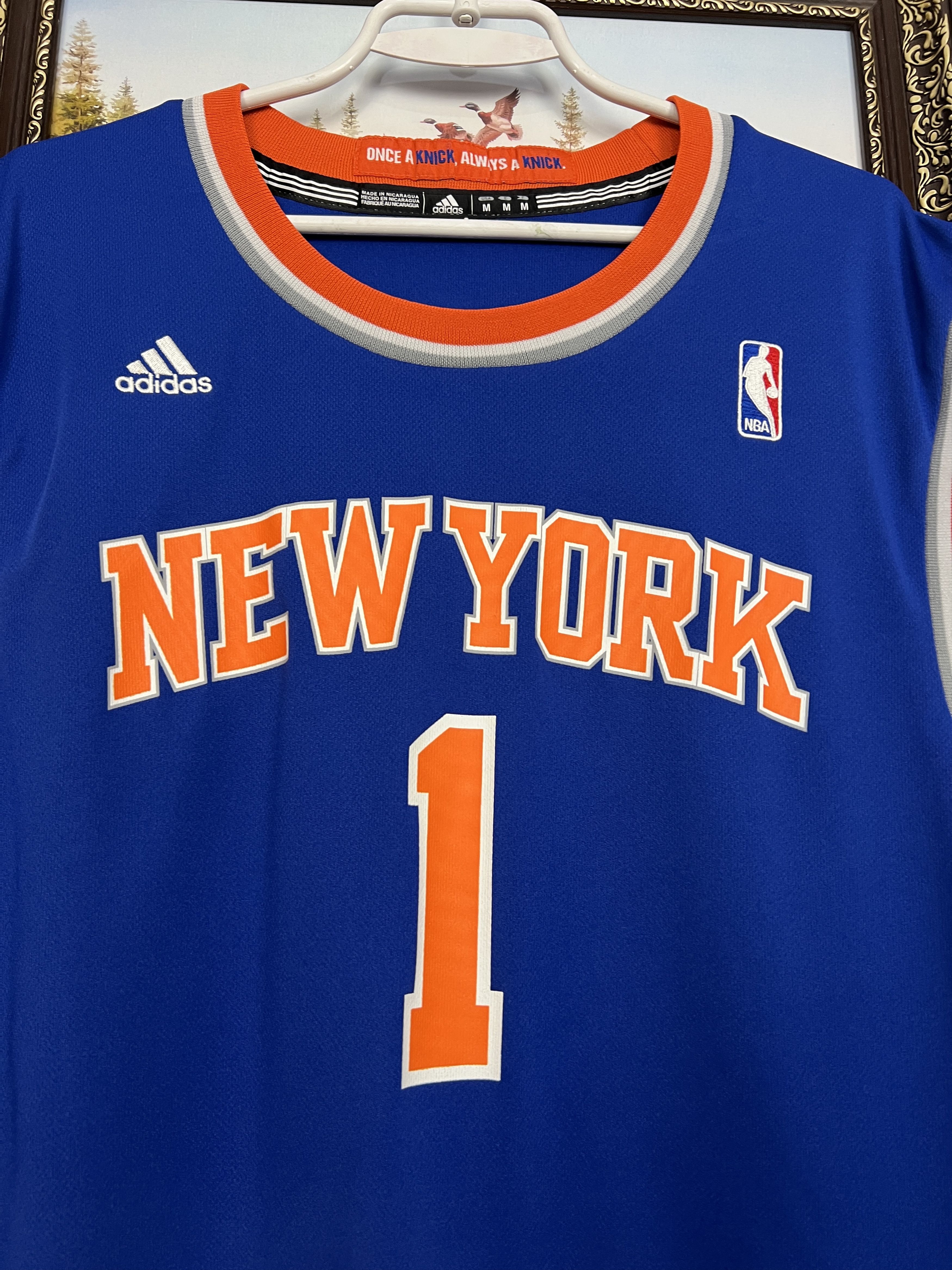 Adidas Adidas New York Knicks NBA Jersey #1 Stoudemire Shirt Rare Size US M / EU 48-50 / 2 - 3 Thumbnail