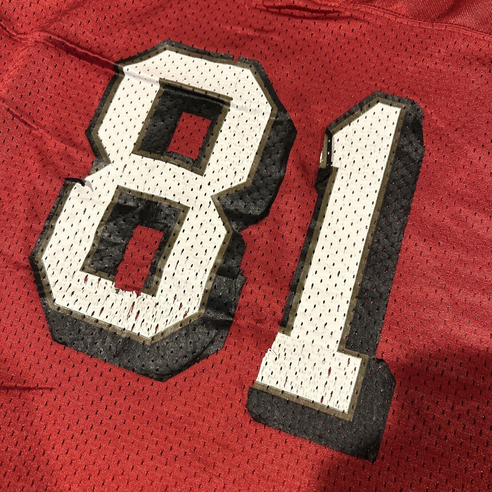 Reebok NFL 49ers Jersey Woods 81 Mens Chest 18 Small Youth Large Size US L / EU 52-54 / 3 - 14 Thumbnail