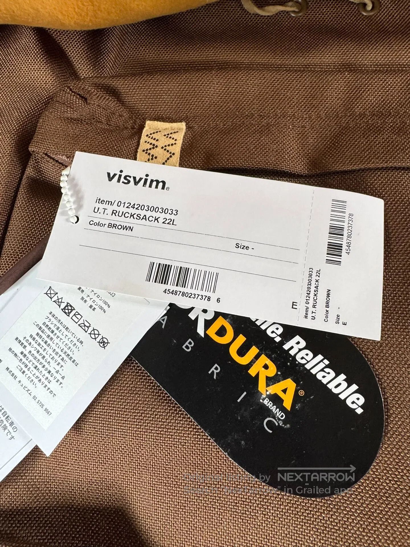 Visvim visvim u.t. rucksack brown suede bag. Size ONE SIZE - 3 Thumbnail