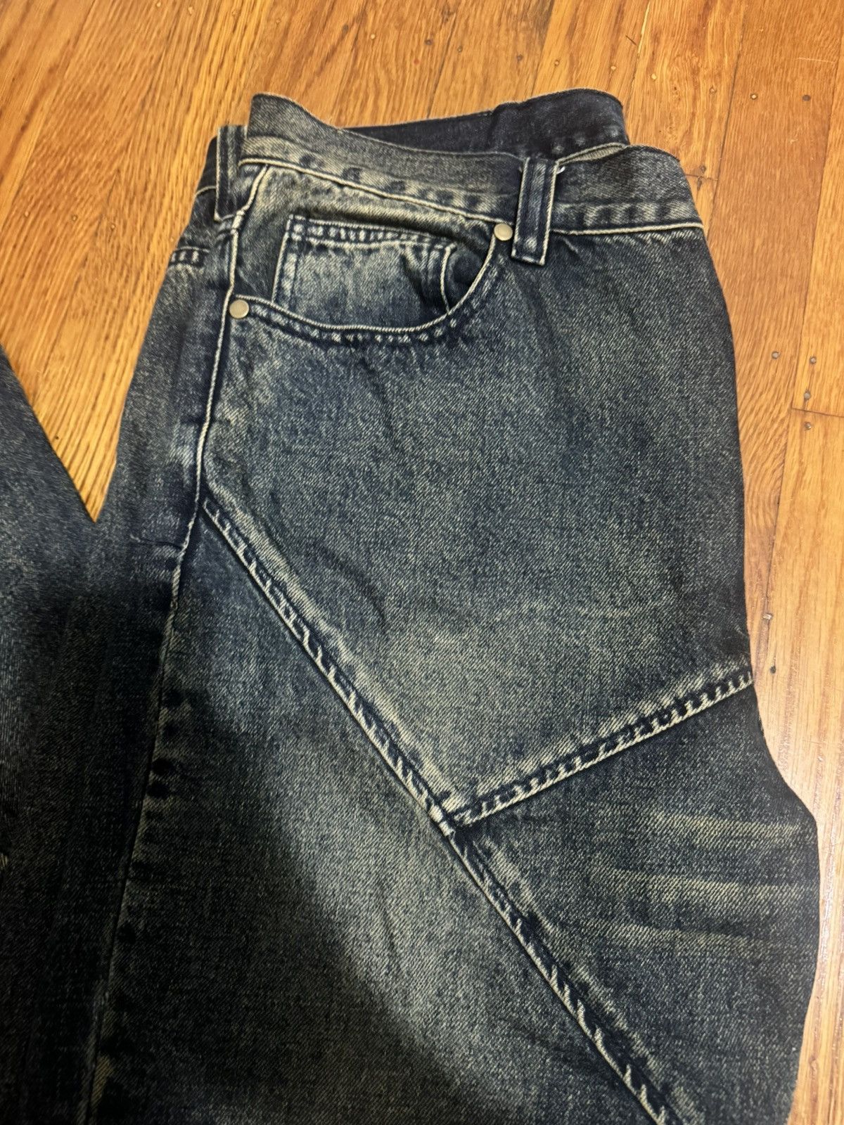 Japanese Brand Aprils Array A cut flared denim Size US 34 / EU 50 - 4 Thumbnail