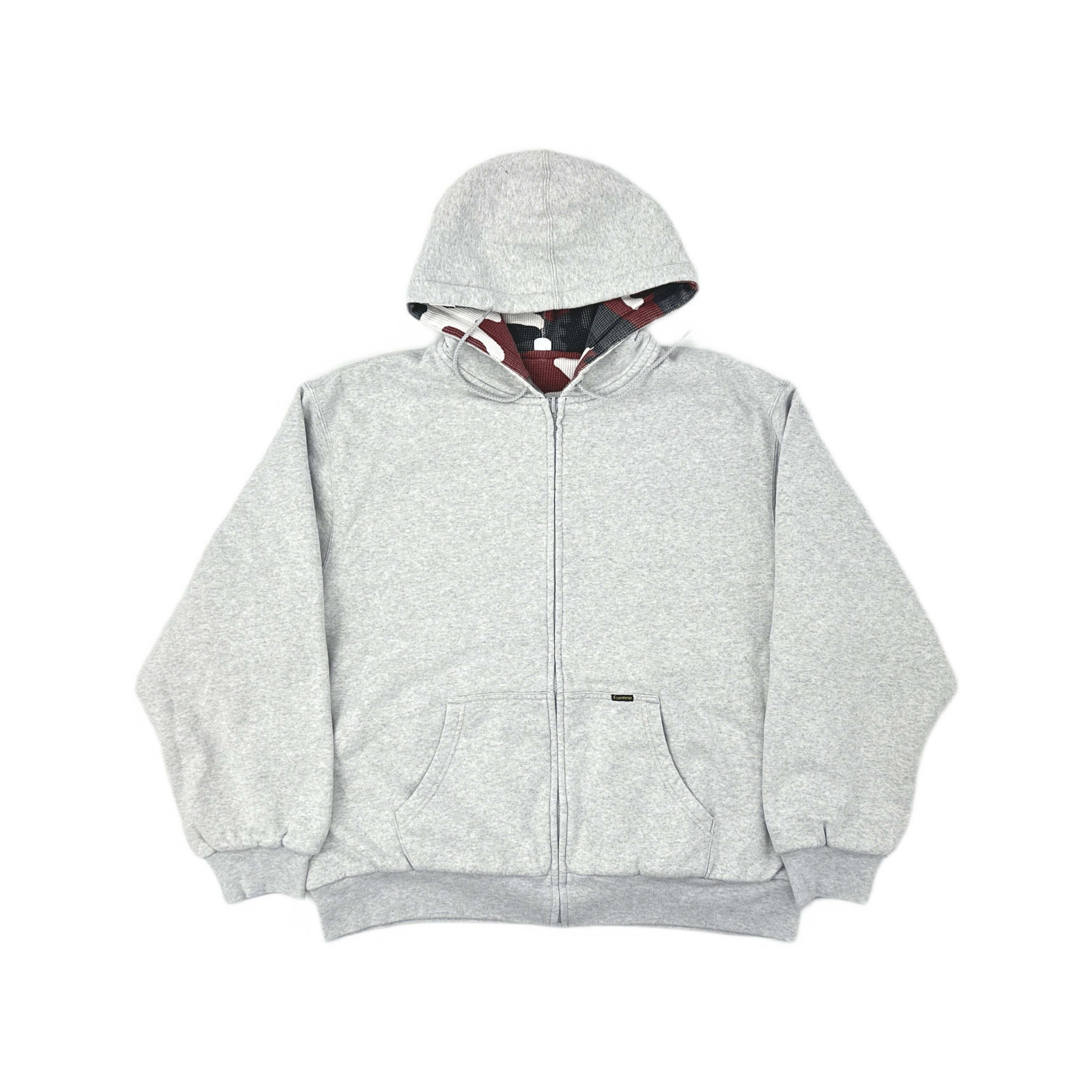 Supreme Supreme Arc Thermal Lined Zip Up Hoodie Grey (Size XL