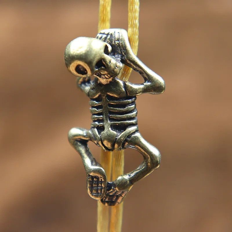 Handmade 3Pcs Skeleton Body Knife Beads Paracord Bead Zipper Umbrella Size ONE SIZE - 1 Thumbnail