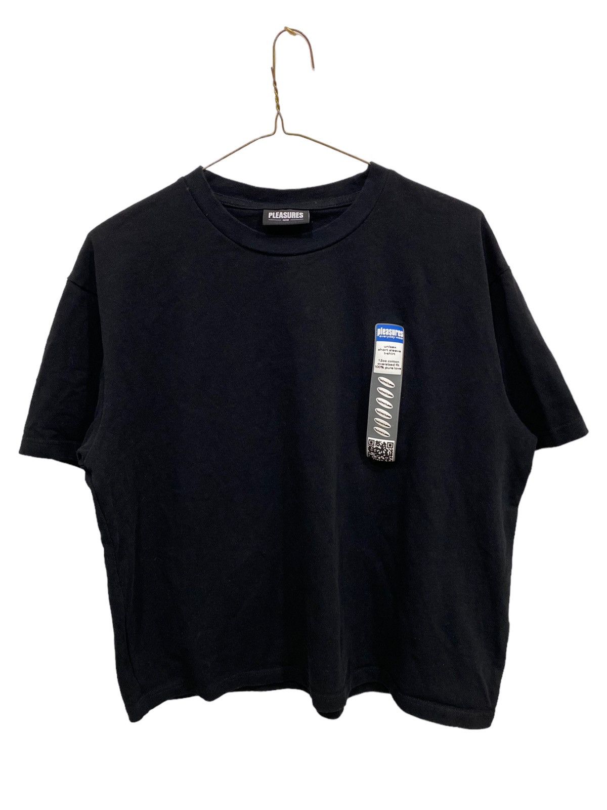 Pleasures Pleasures Techno-human tag Boxy Black T Shirt Size US L / EU 52-54 / 3 - 1 Thumbnail