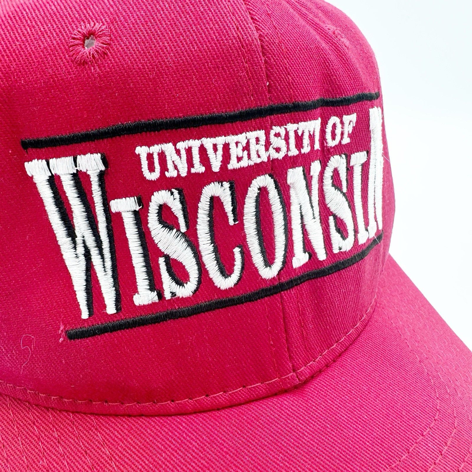 Other Vintage 90s University Square Wisconsin Badgers SnapBack Hat Size ONE SIZE - 3 Thumbnail