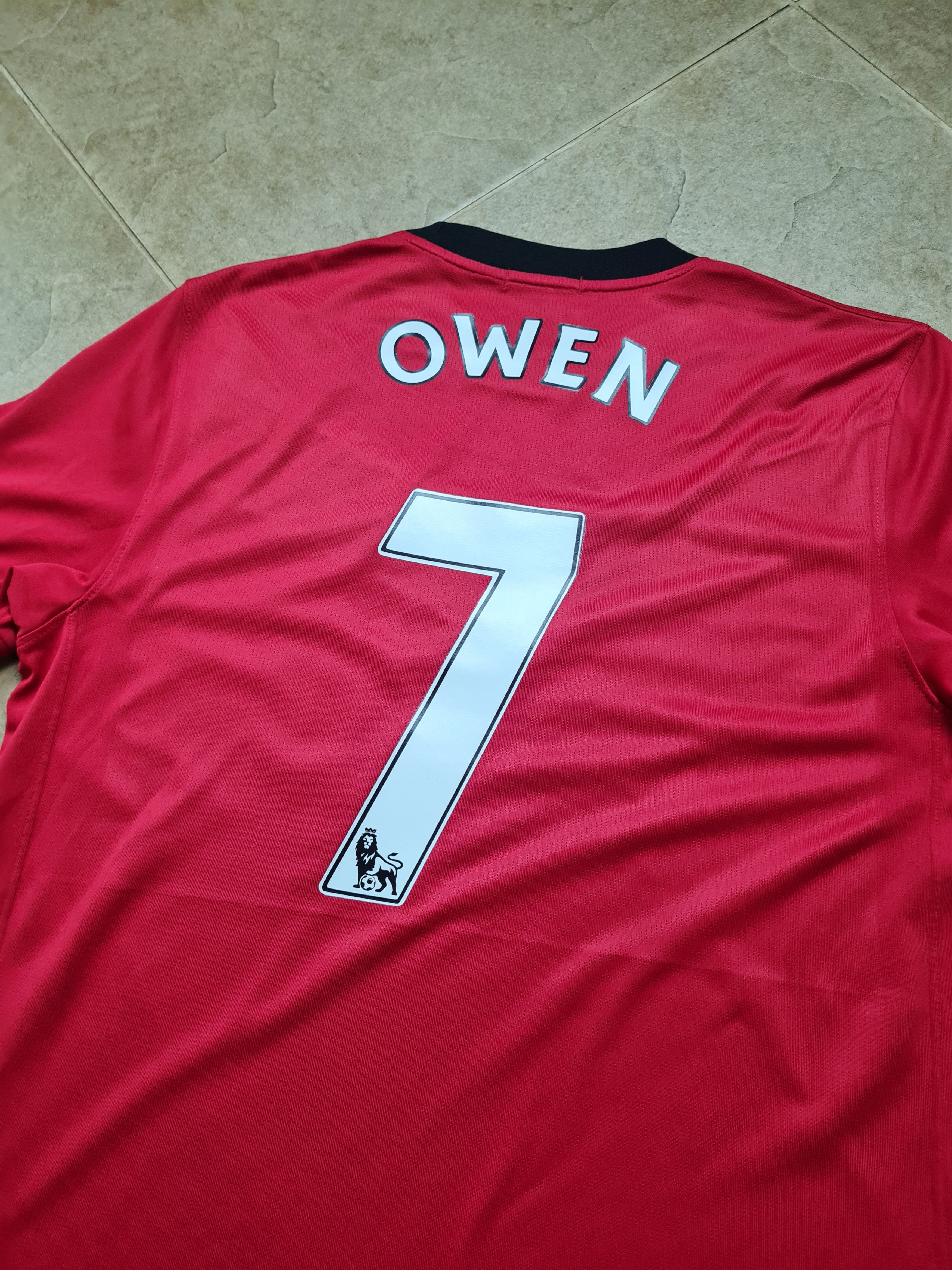 Nike MANCHESTER UNITED 2009/2010 NIKE HOME FOOTBALL SHIRT #7 OWEN Size US M / EU 48-50 / 2 - 11 Thumbnail
