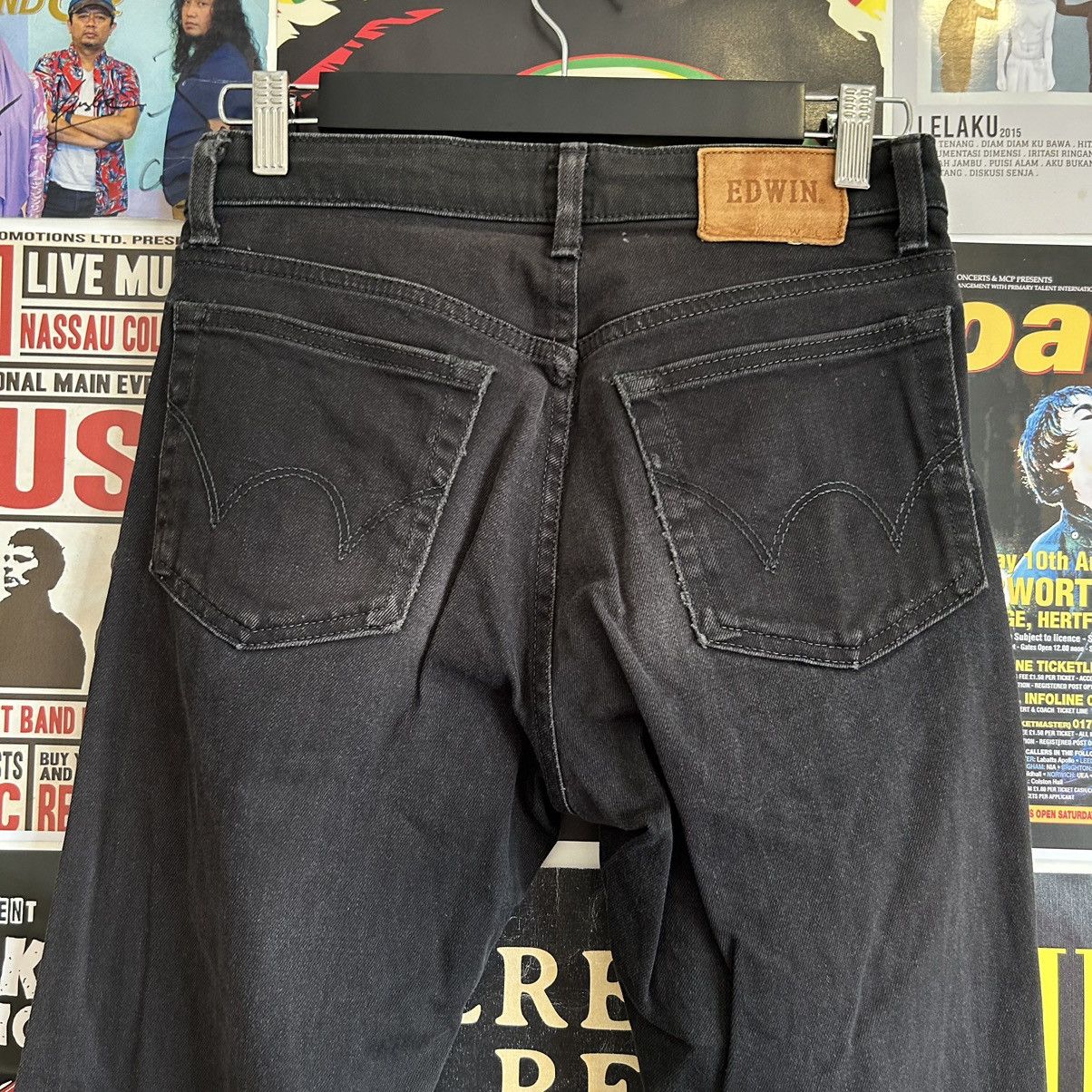 Edwin Vintage Edwin E Standard Distressed Faded Black Denim Size US 28 / EU 44 - 10 Thumbnail