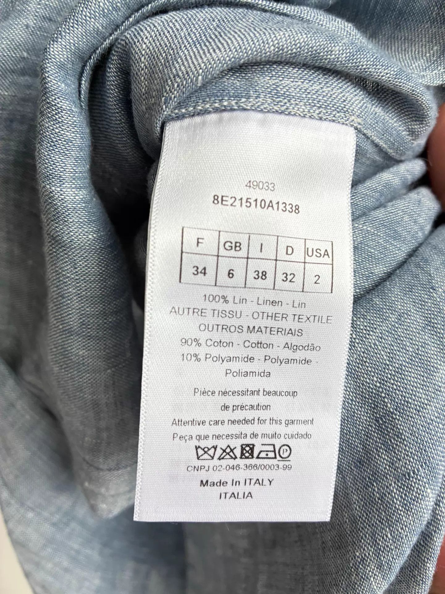 Dior Dior Bee Embroidery Linen Lace Shirt Women's 34 Size XS / US 0-2 / IT 36-38 - 5 Thumbnail