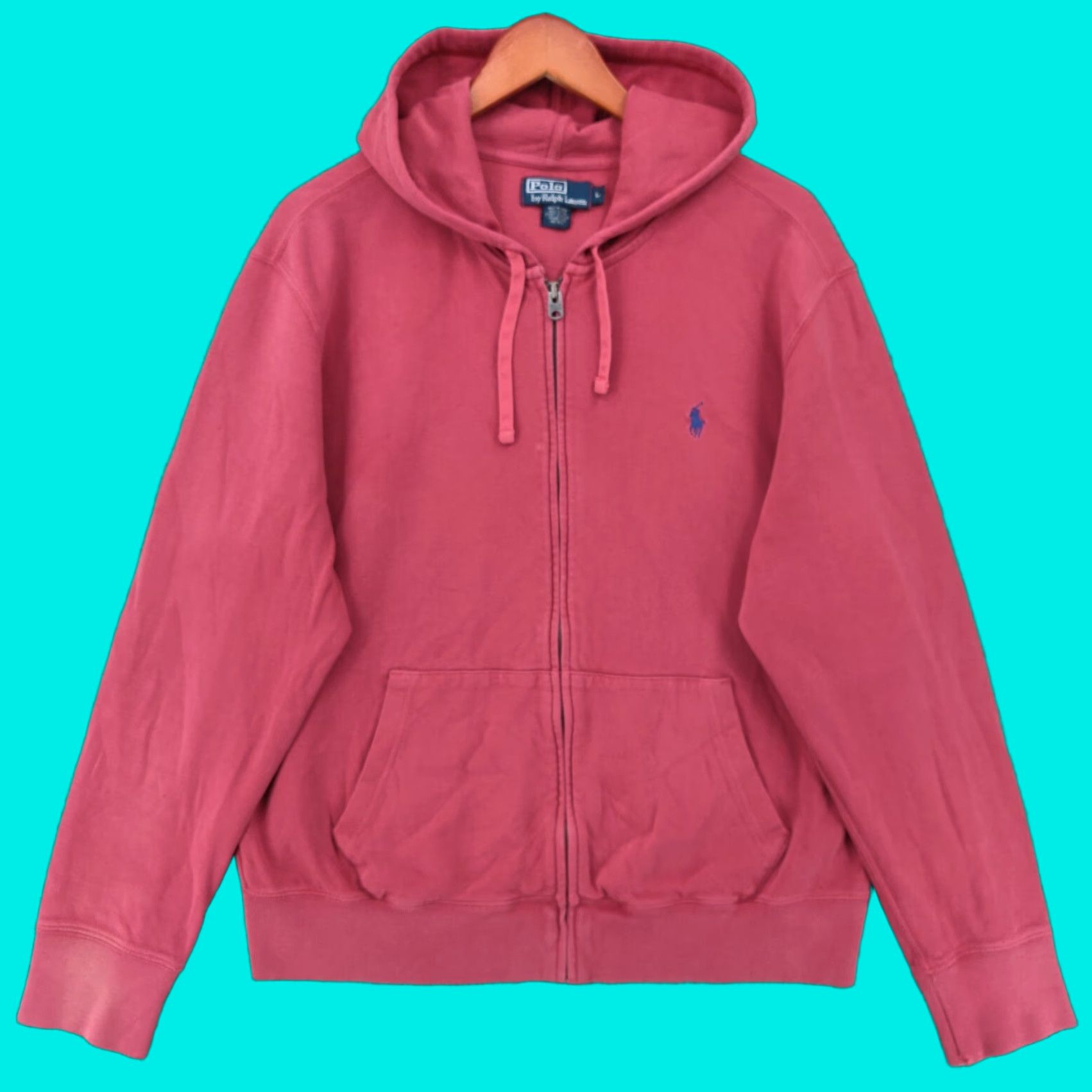 Hooded Sweatshirt Mens Pink Pony Fleece Hoodie Ralph Lauren Pink