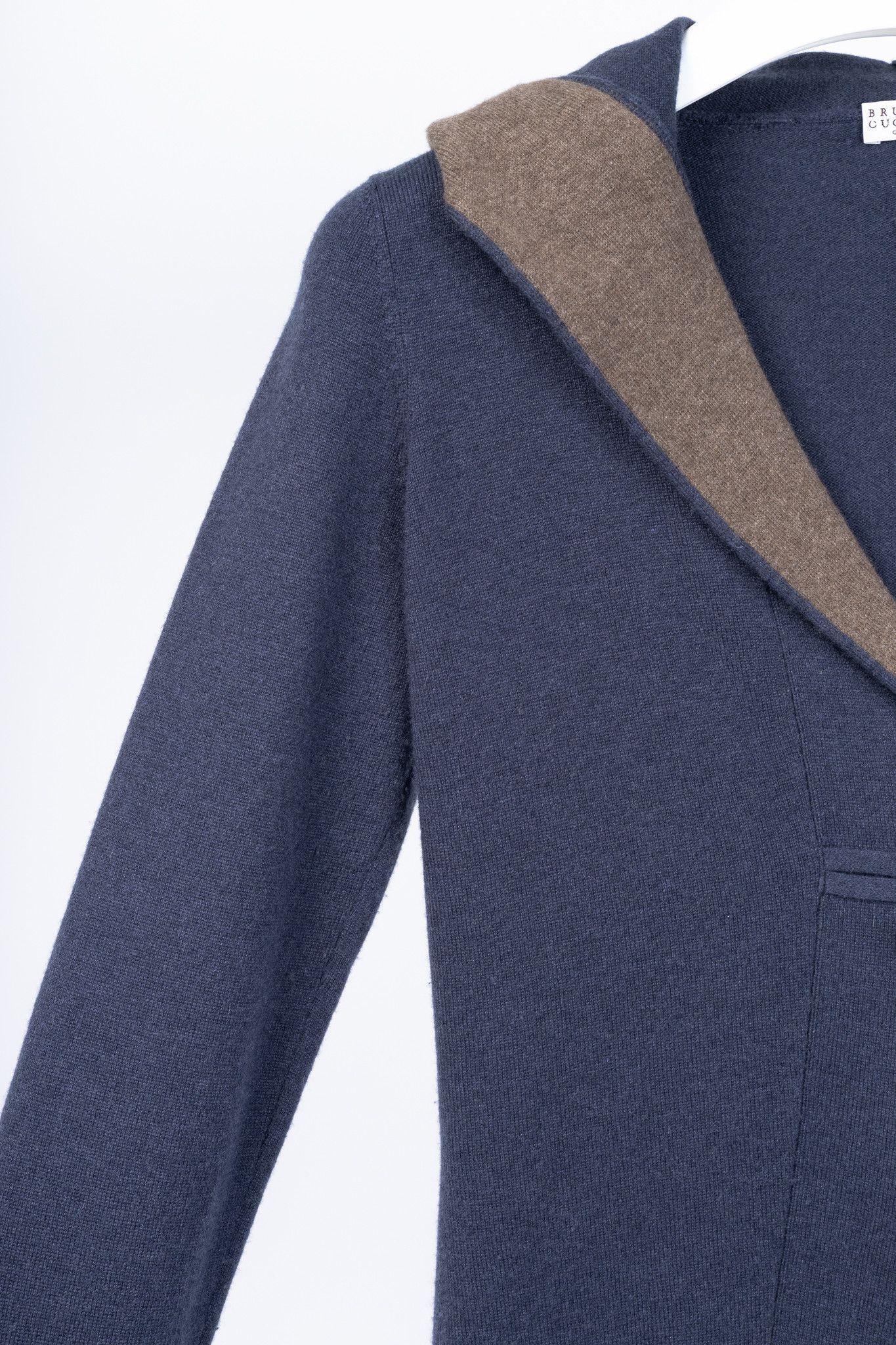Brunello Cucinelli Brunello Cucinelli Two-Tone Cashmere Hooded Toggle Cardigan Size M / US 6-8 / IT 42-44 - 5 Thumbnail