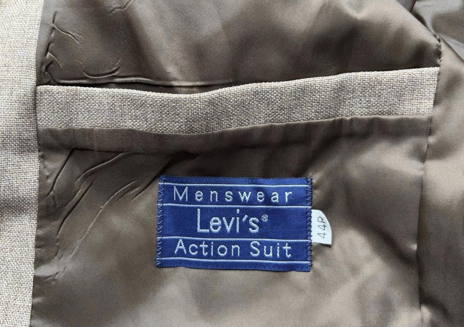 Levi's VTG Levis Action Suit Jacket Mens 44R Sport Coat Blazer Size 44R - 3 Thumbnail