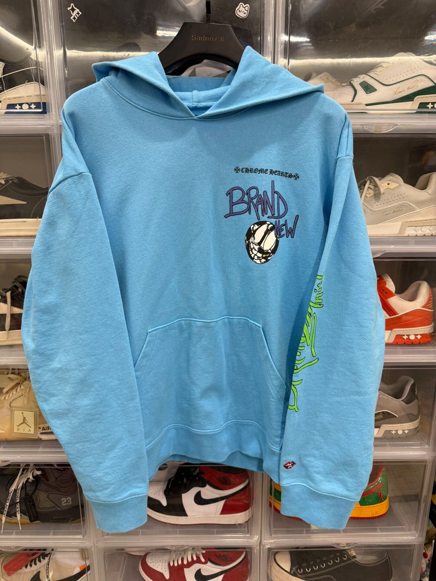 Chrome Hearts Chrome Hearts Mattyboy Graffiti Sky Blue Hoodie Size US XL / EU 56 / 4 - 1 Thumbnail