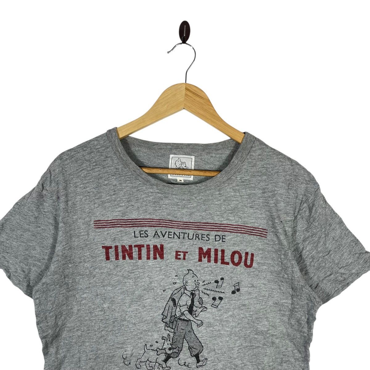 Vintage TINTIN & MILOU GRAPHIC T-SHIRT STREETWEAR VINTAGE El Size US M / EU 48-50 / 2 - 2 Thumbnail