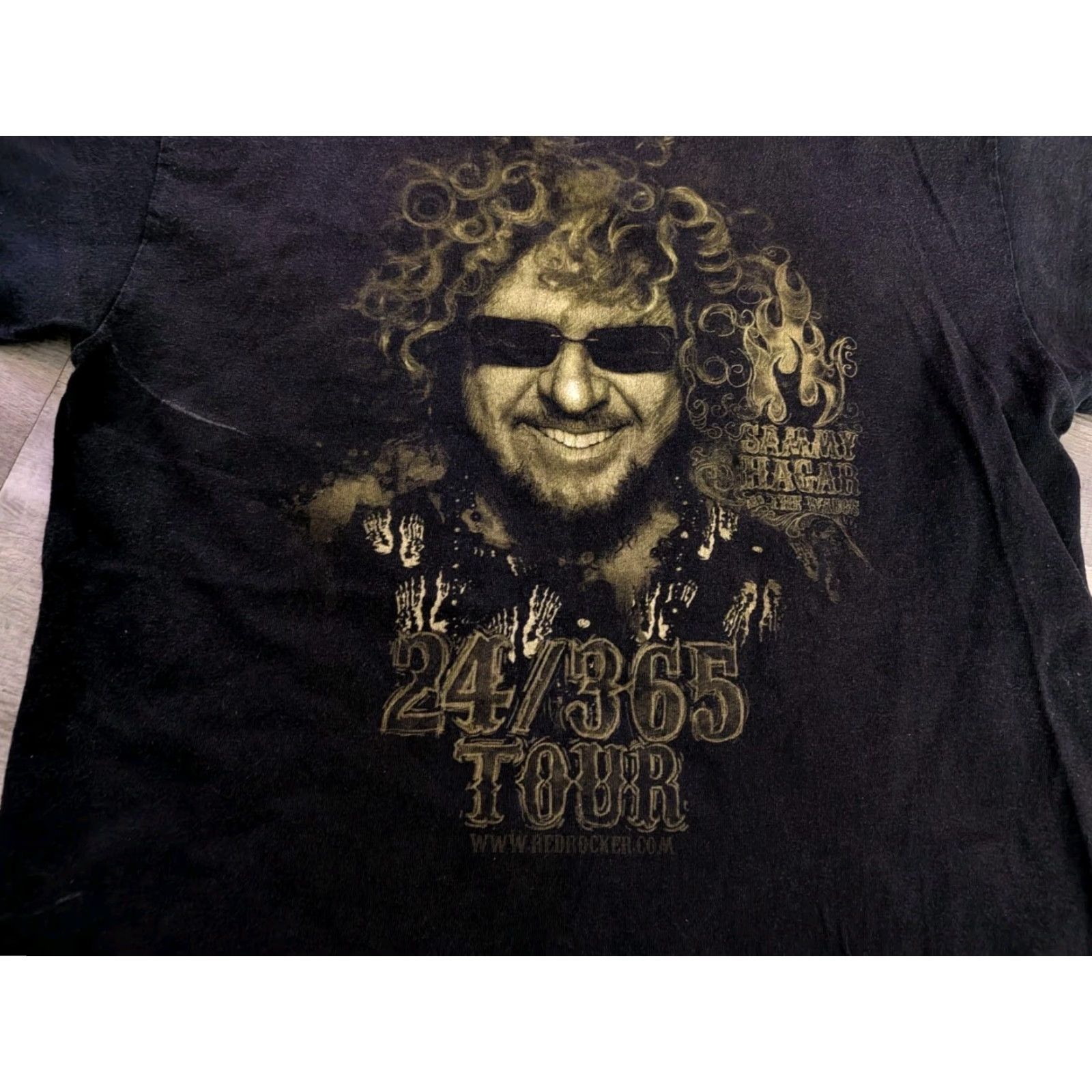 AAA VINTAGE Sammy Hagar Black Tee Shirt Mens Size S 90s Rock Music AAA T-Shirt Short Sleeve Crew Neck Cotton Size US S / EU 44-46 / 1 - 2 Thumbnail