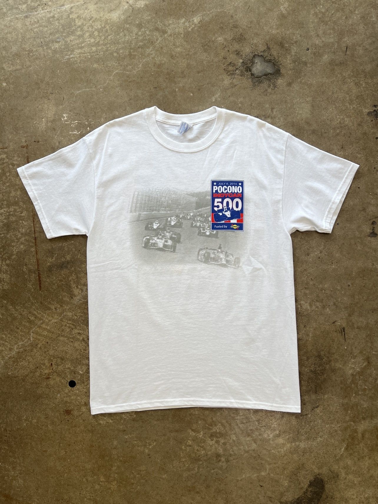 NASCAR Vintage Pocono IndyCar 500 Sunoco Racing Tee Large Size US L / EU 52-54 / 3 - 5 Thumbnail