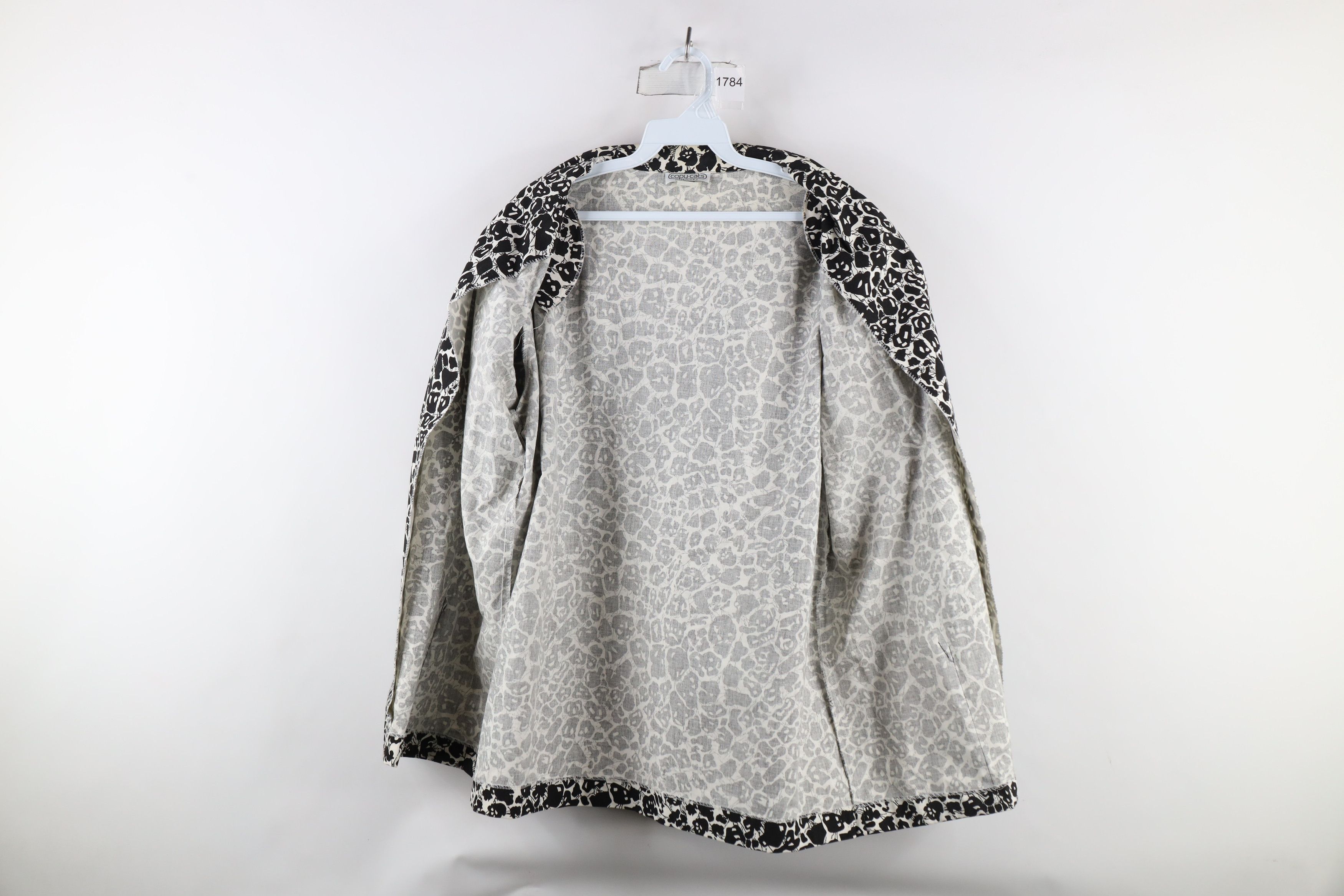 Vintage Vintage 90s Streetwear Abstract Open Front Blazer Jacket USA Size L / US 10 / IT 46 - 8 Thumbnail
