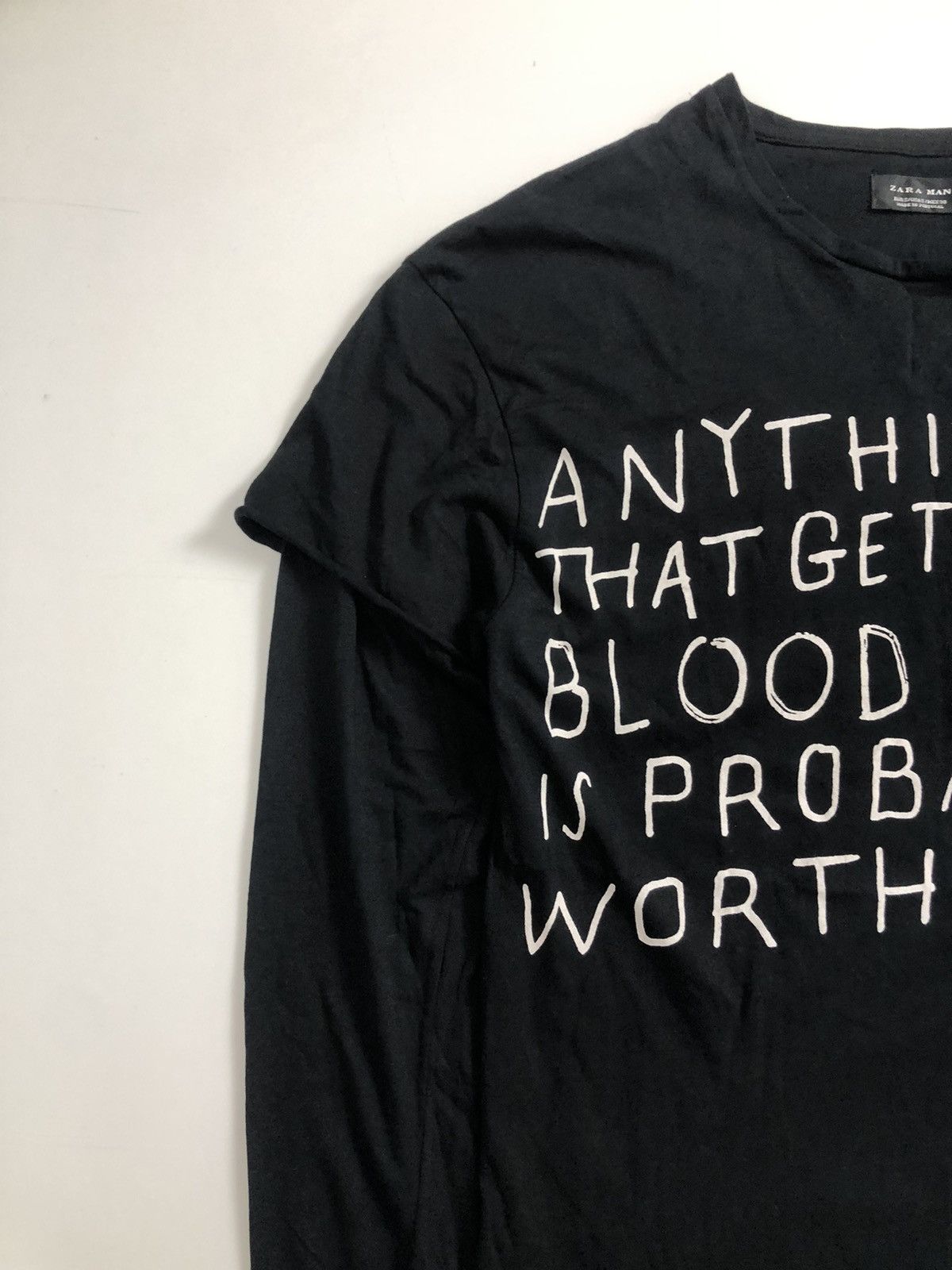 Hysteric Glamour Gothic Poem Double Layer LongSleeve Rock Punk Style Size US S / EU 44-46 / 1 - 5 Thumbnail