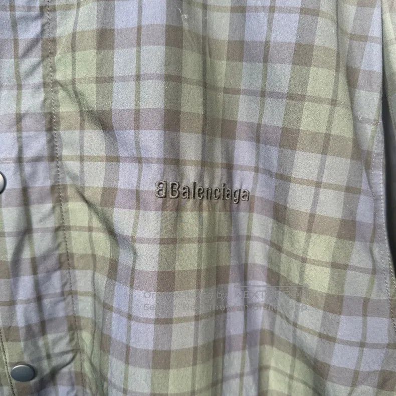 Balenciaga Balenciaga Double B logo embroidered checkered plaid cotto Size US S / EU 44-46 / 1 - 3 Thumbnail
