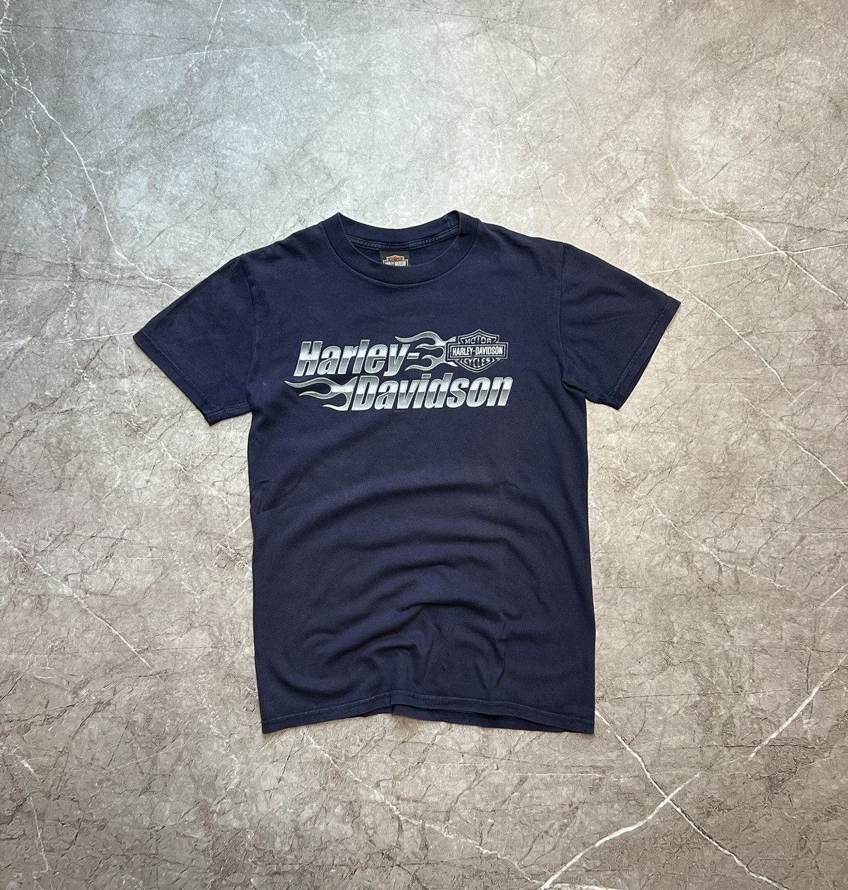 Harley Davidson × Vintage Vintage Harley Davidson Ogopogo Faded T-shirt Size US S / EU 44-46 / 1 - 1 Thumbnail