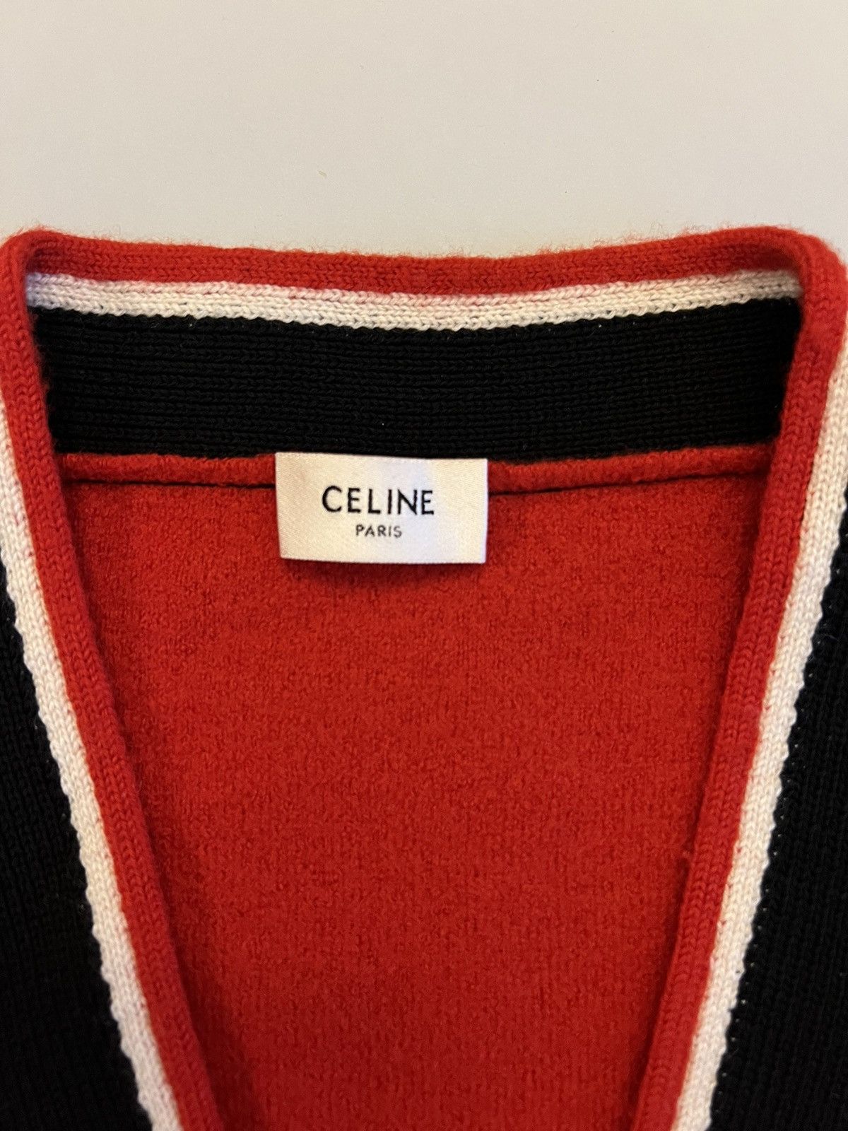 Celine Celine Teddy Wool Knit Cardigan Size US XXL / EU 58 / 5 - 6 Thumbnail