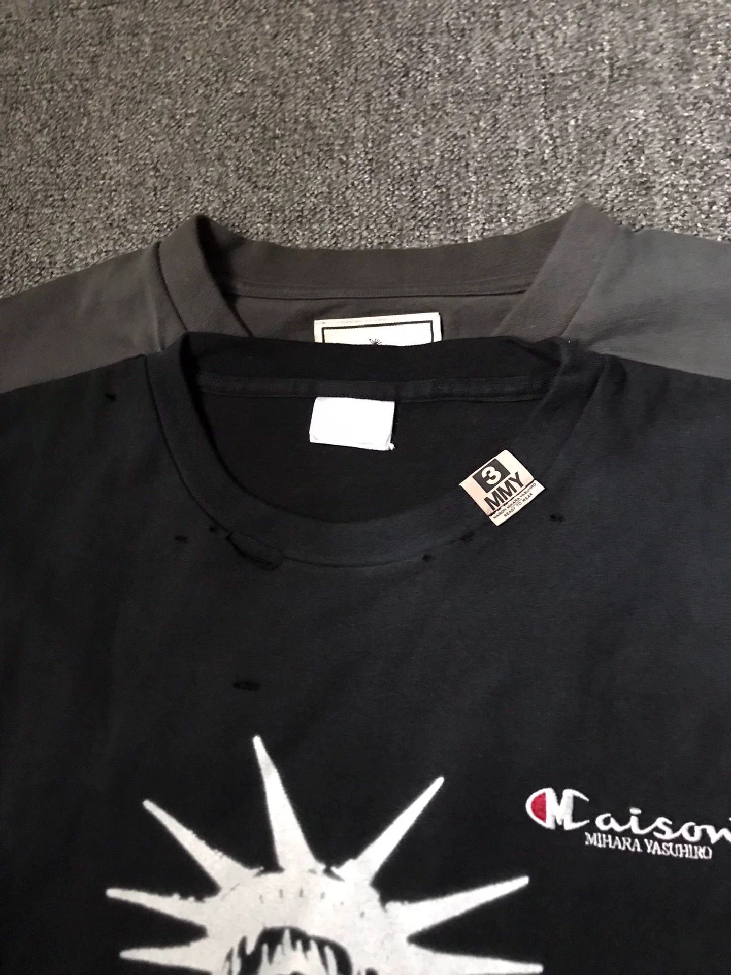 Maison MIHARA YASUHIRO MMY New 48 SS Tee Washed Distressed Graffiti Layered Size US M / EU 48-50 / 2 - 5 Thumbnail
