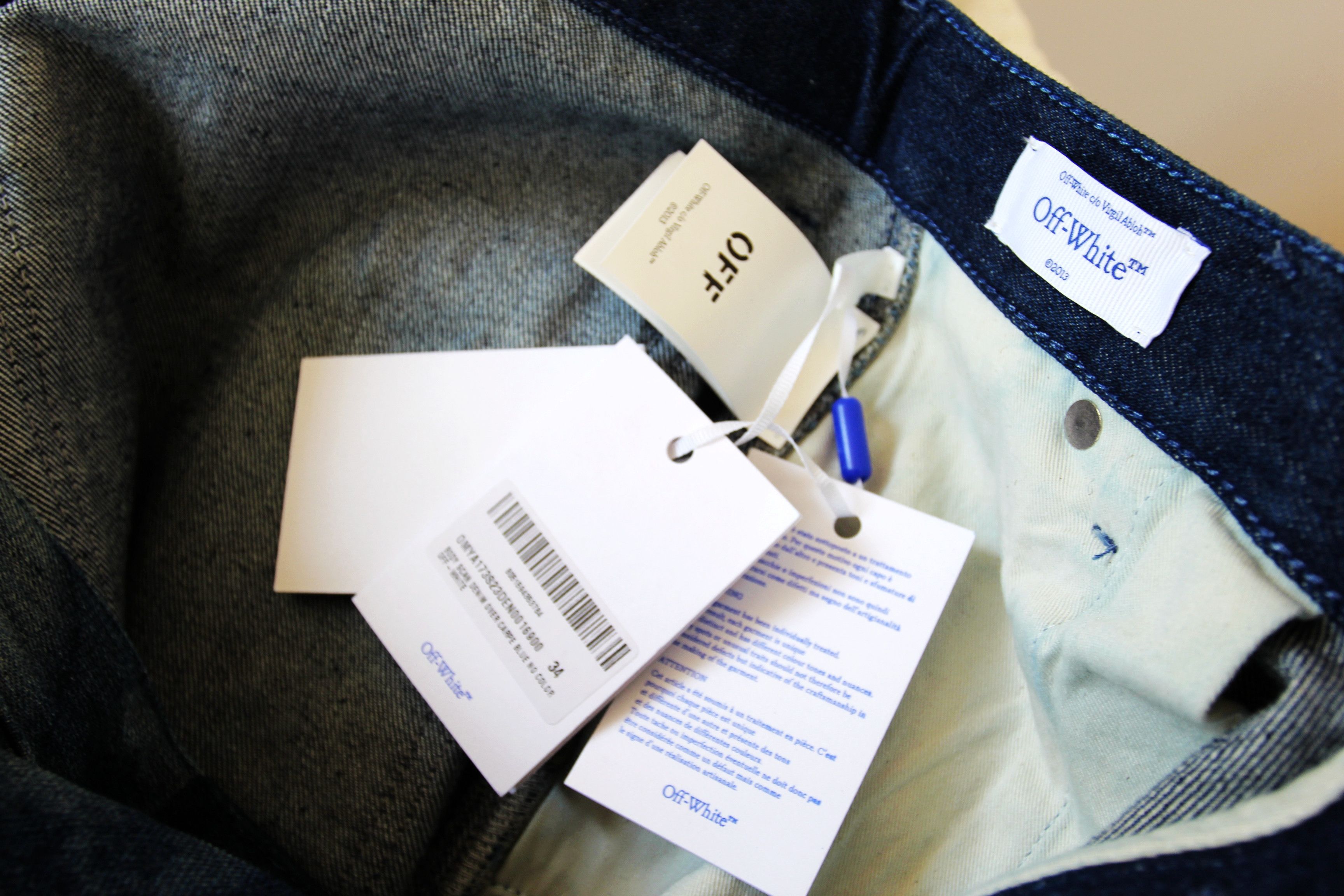 Off-White BNWT AW23 OFF-WHITE BODY SCAN DENIM JEANS 34 Size US 34 / EU 50 - 8 Thumbnail