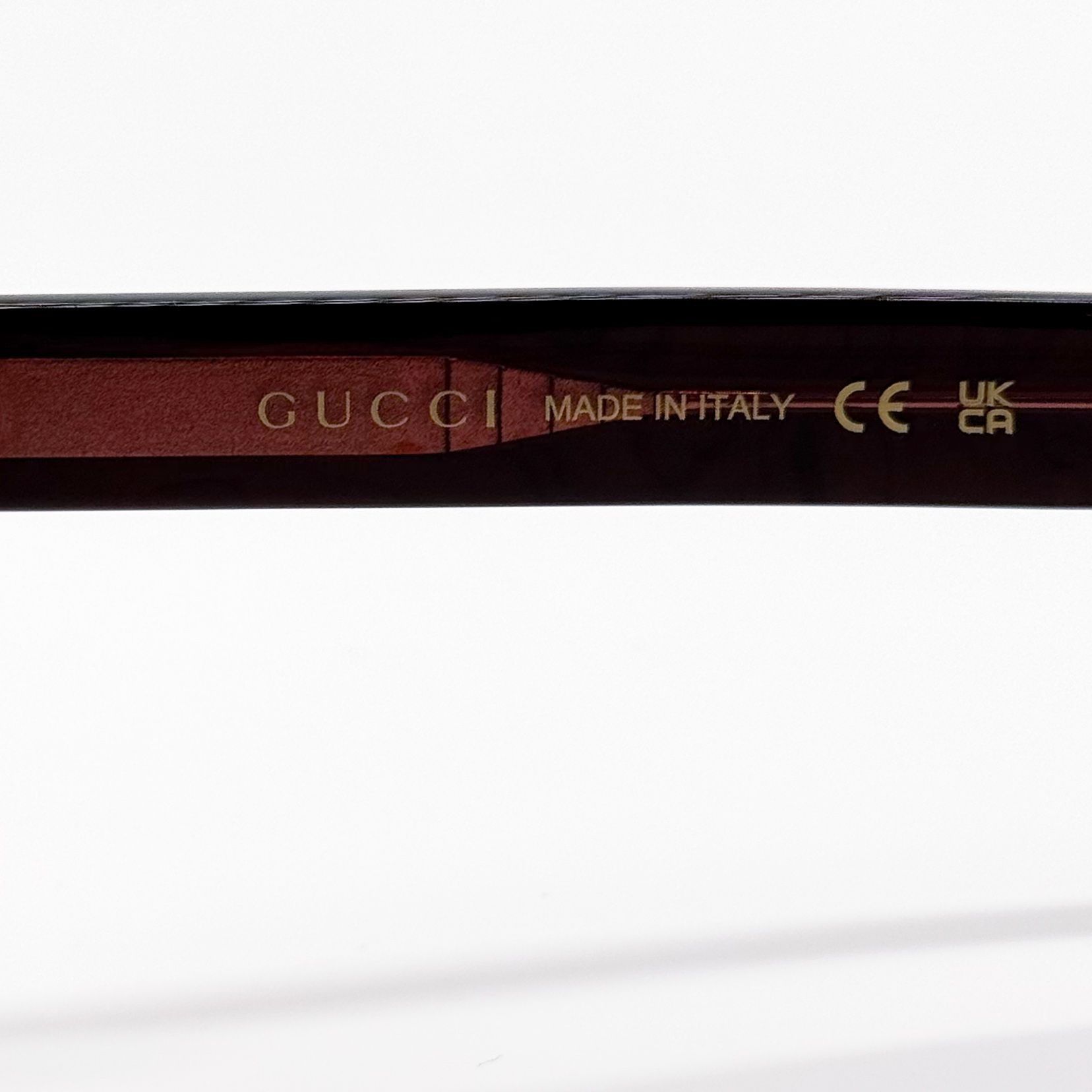 Gucci NEW GG1521S 003 GUCCI WOMEN CAT EYE BROWN RED SUNGLASSES GUC Size ONE SIZE - 8 Thumbnail