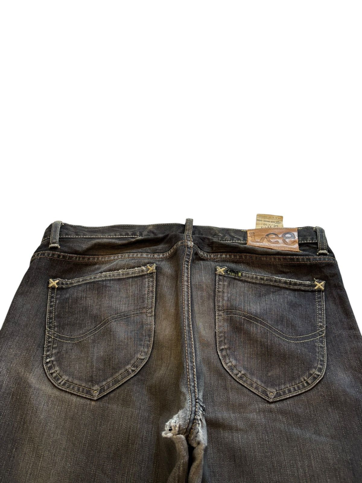 Lee Vintage Lee Rusty Wash Distressed Loose Baggy Jeans Size US 34 / EU 50 - 8 Thumbnail