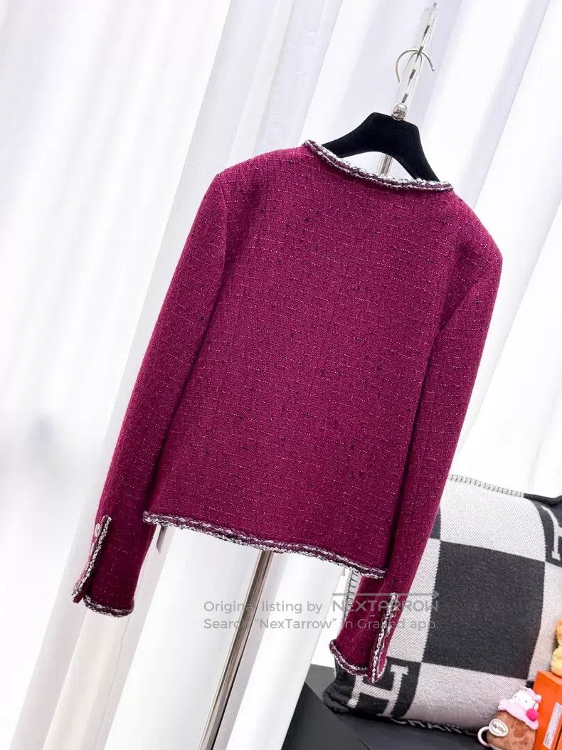 Chanel Chanel Checked gem buckle tweed rolled edge long-sleeved j Size XS / US 0-2 / IT 36-38 - 3 Thumbnail