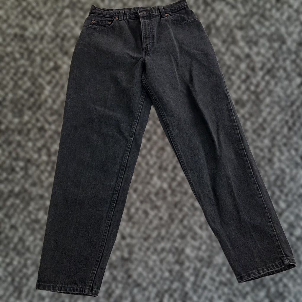 Levi's WOMENS LEVI'S 513 STRAIGHT LEG STRETCH JEANS OFF BLACK W30 L28 Regular Size 30 5-Pocket Denim Vintage No Size 30" / US 8 / IT 44 - 1 Thumbnail