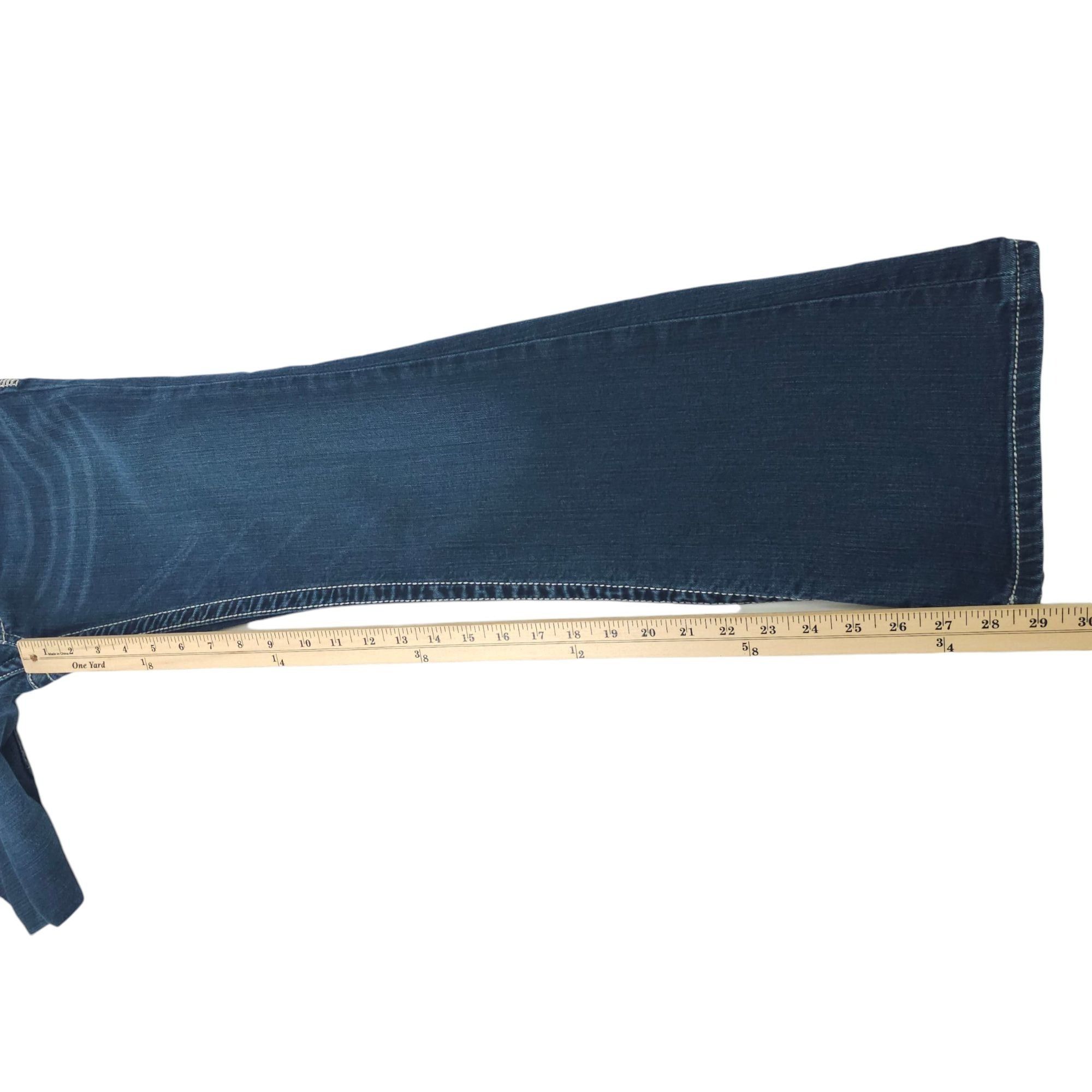 BKE BKE Buckle Starlite Stretch Boot Flare Jeans Womens 27S Low Size 29" - 5 Thumbnail