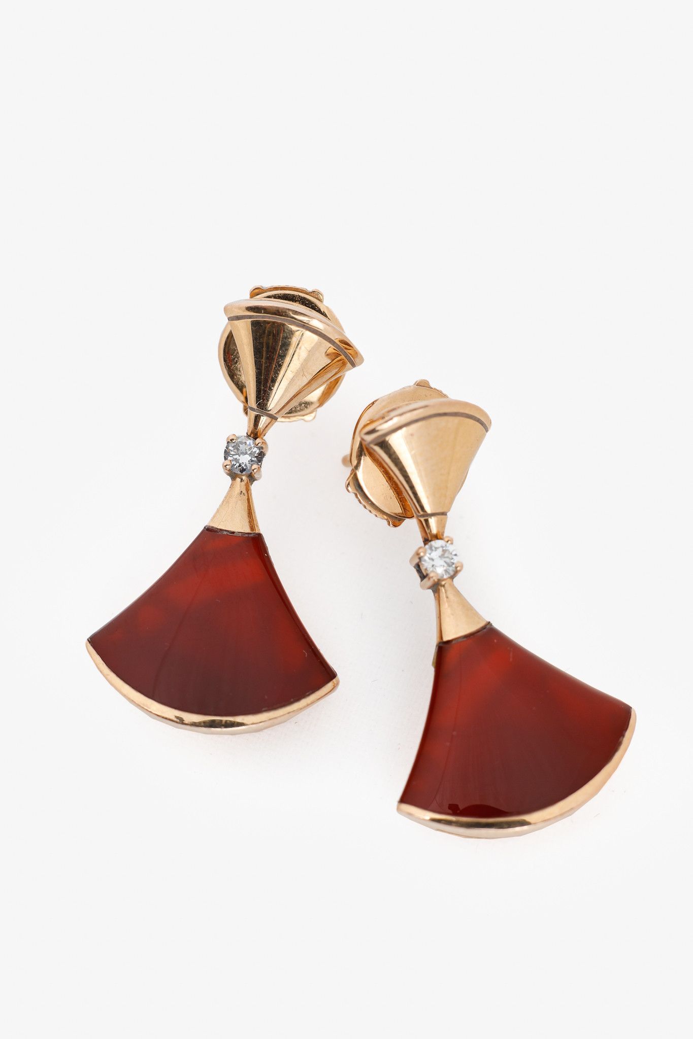 Bvlgari Bvlgari Divas’ Dream Red 18kt Gold Drop Earrings Size ONE SIZE - 1 Thumbnail