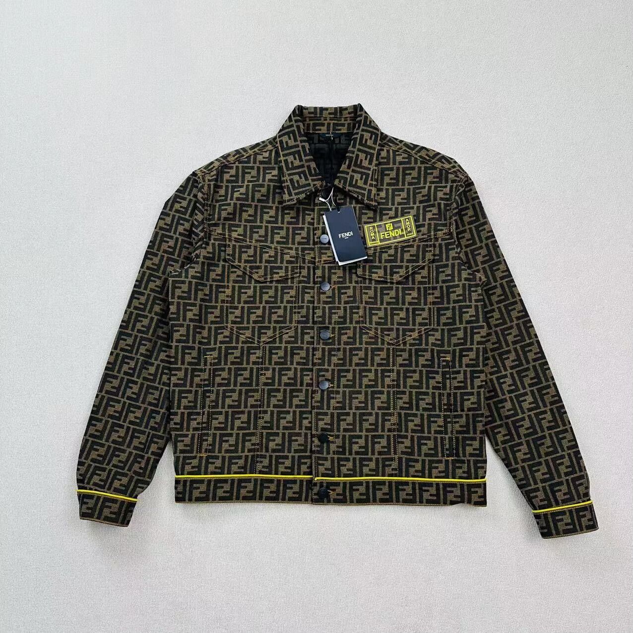 Fendi fendi double f logo denim jacket Size US L / EU 52-54 / 3 - 1 Thumbnail