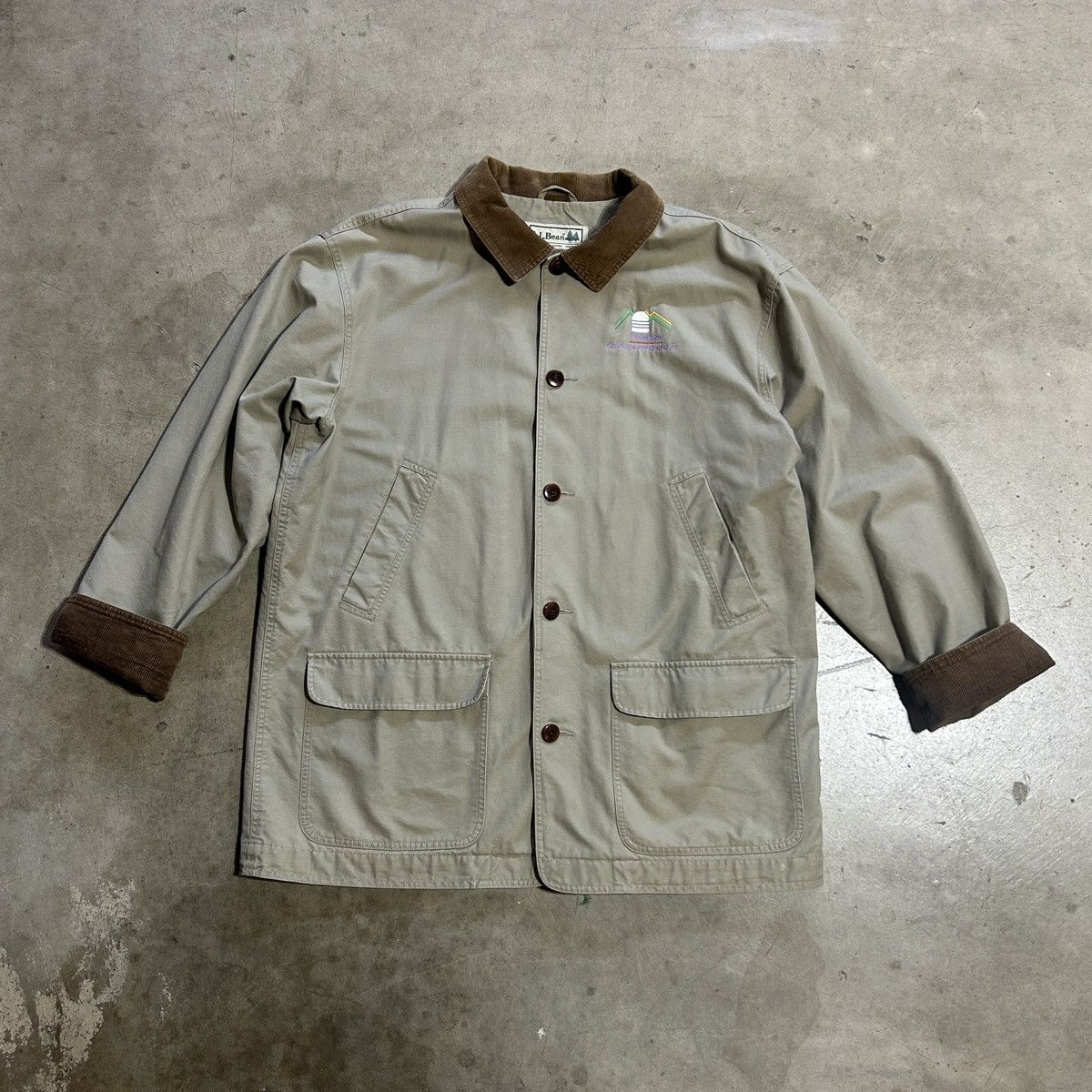 L.L. Bean VTG LL Bean Mens Barn Chore Jacket Coat OBGW5 Lined Size US XXL / EU 58 / 5 - 1 Thumbnail