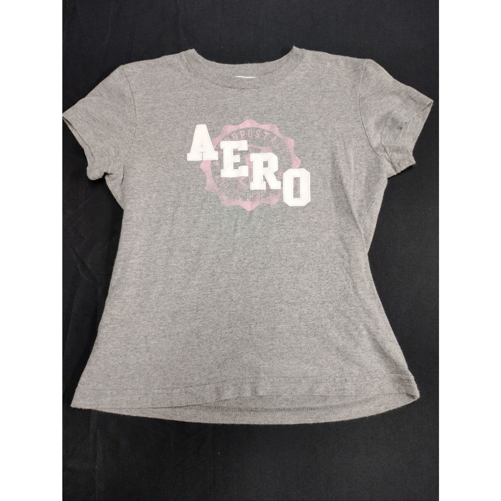Aeropostale AERO Grey Graphic Logo Tee Size S / US 4 / IT 40 - 1 Thumbnail
